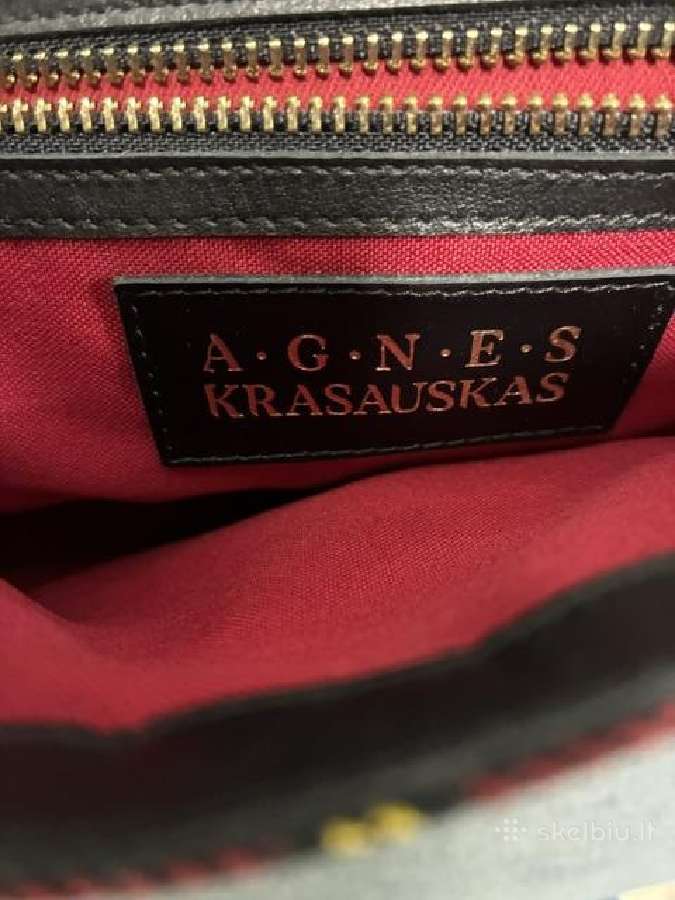 Originali rankų darbo Agnes Krasauskas rankinė - nuotraukos Nr. 3