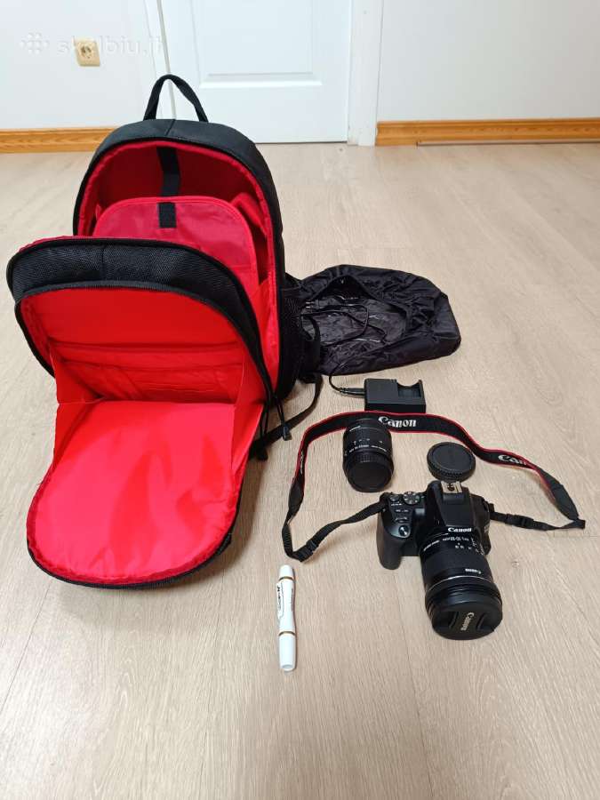 Canon fotoaparato komplektas su 2 objektyvais - nuotraukos Nr. 3