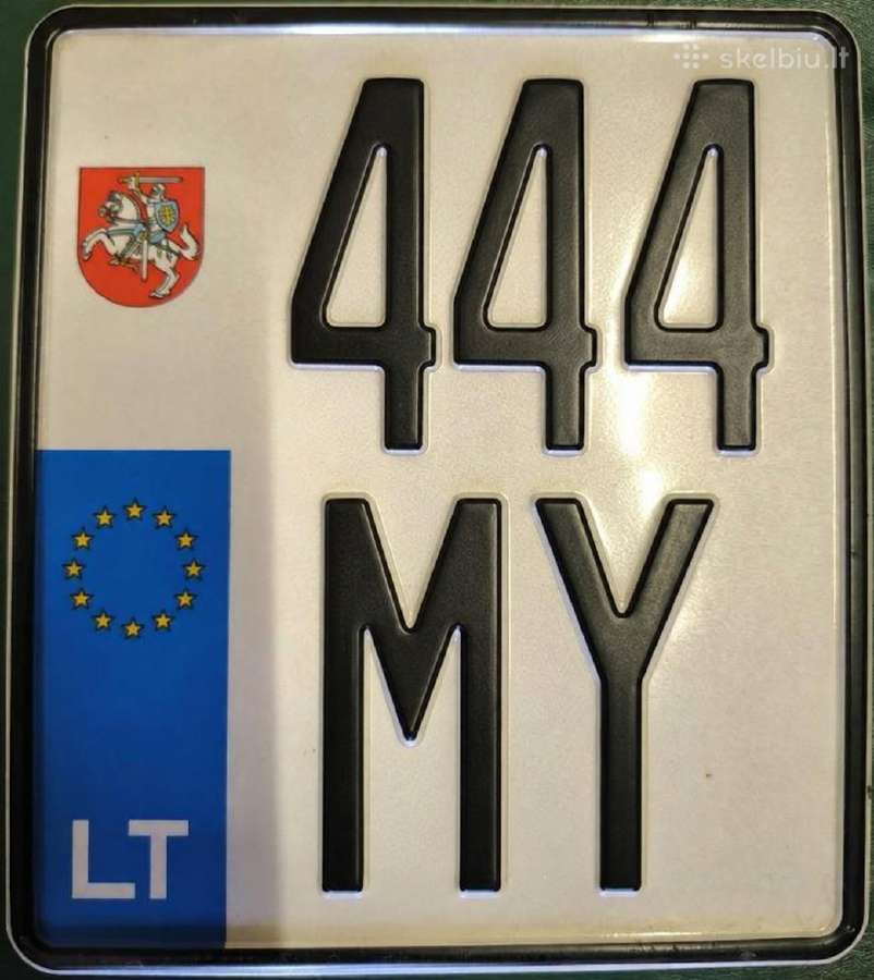 Parduodami motociklo numeriai 888, 444, 111, 911 - nuotraukos Nr. 2
