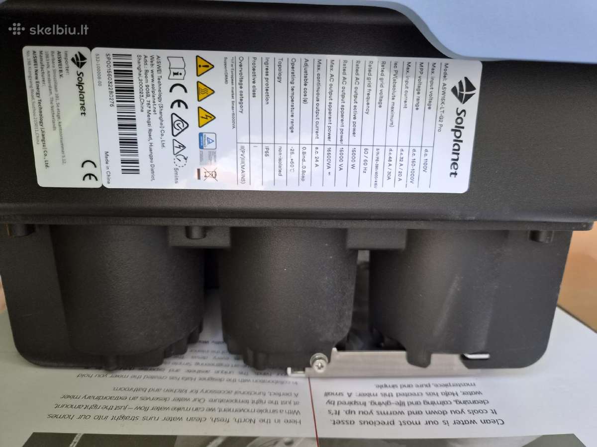 Solplanet Asw15k-LT-g2 Pro15kw trifazis inverteris - nuotraukos Nr. 2