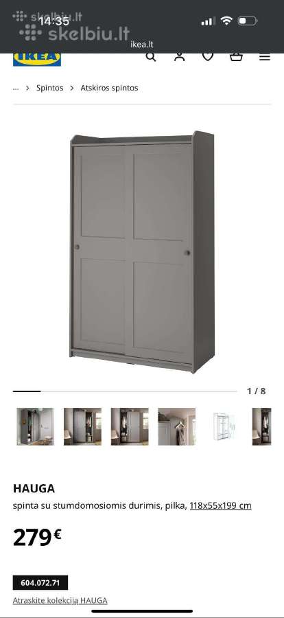 Ikea Hauga spinta - nuotraukos Nr. 2