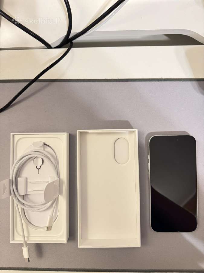 iPhone 16, 128 GB, Baltas, Battery health: 98% - nuotraukos Nr. 5