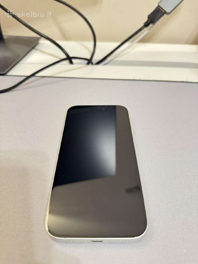iPhone 16, 128 GB, Baltas, Battery health: 98% - nuotraukos Nr. 7