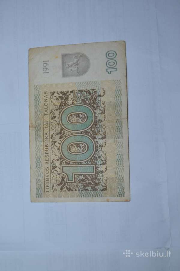 100 Talonu 1991 m.am Be uzraso - nuotraukos Nr. 2
