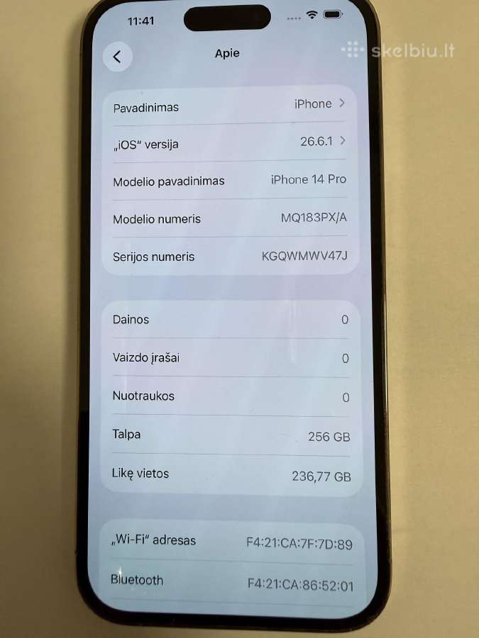 iPhone 14 Pro Gold - nuotraukos Nr. 8