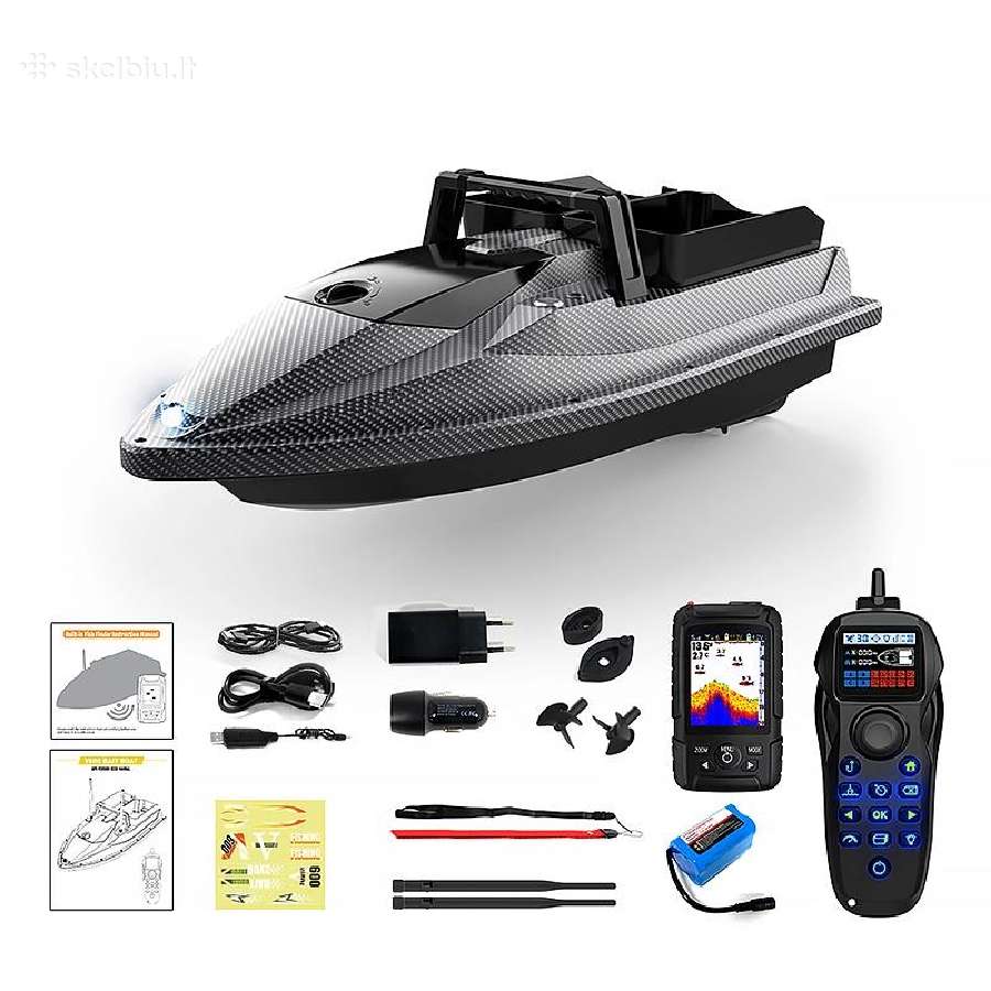 Jaukinimo pašarų laivelis Flytec V600 GPS Sonar - nuotraukos Nr. 8
