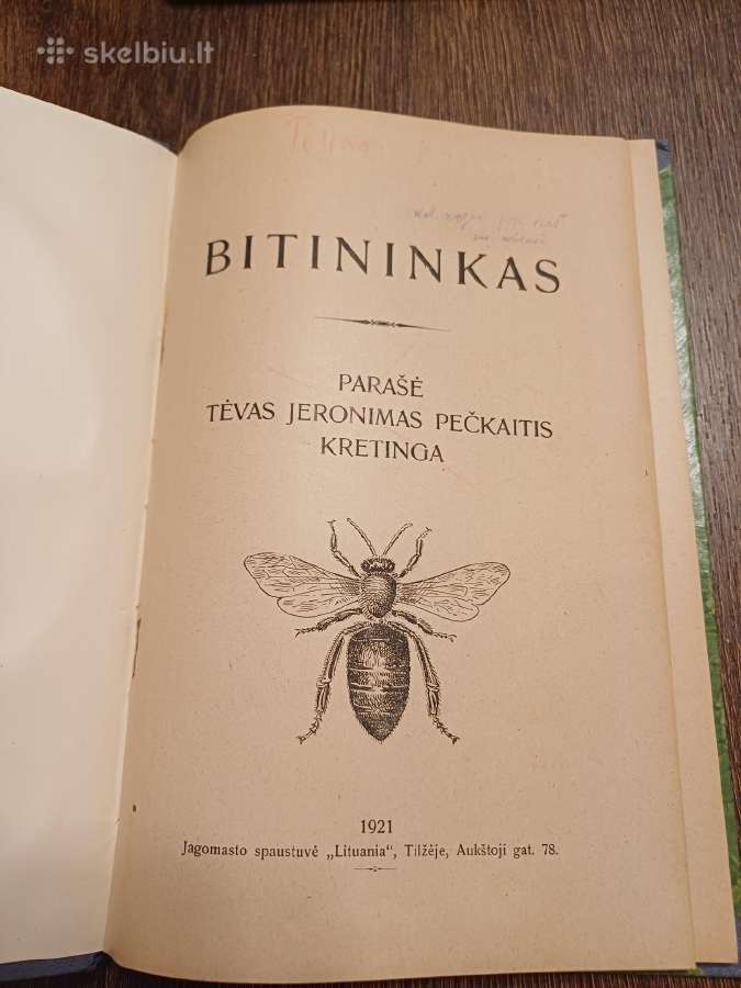 Parduodu knyga,bitininkas,1921m - nuotraukos Nr. 3