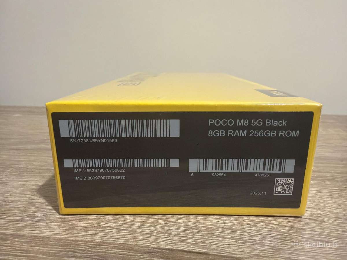 Visiskai naujas, neprapakuotas Xiaomi Poco m8 5G - nuotraukos Nr. 2