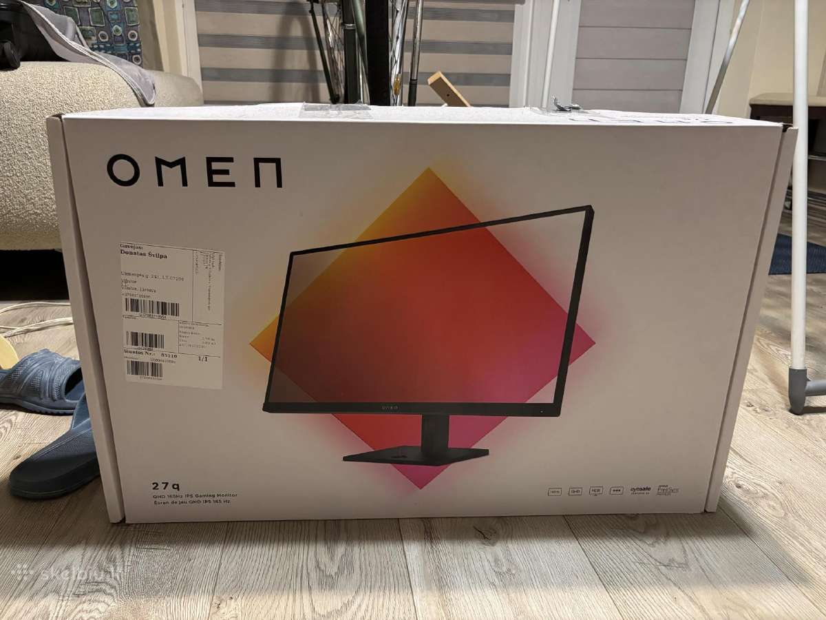 Monitorius Hp Omen 27q - 27'' Ips Qhd 1ms - nuotraukos Nr. 2