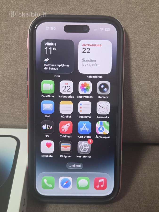 iPhone 14 pro space black - nuotraukos Nr. 2