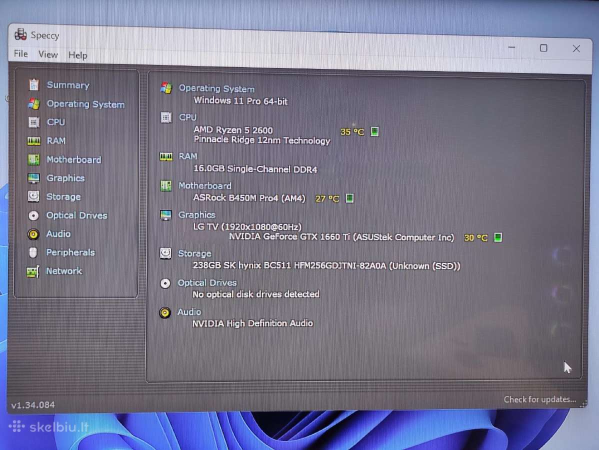 Kompiuteris Ryzen 5-gtx-SSD Nvme-windows 11 Pro - nuotraukos Nr. 10