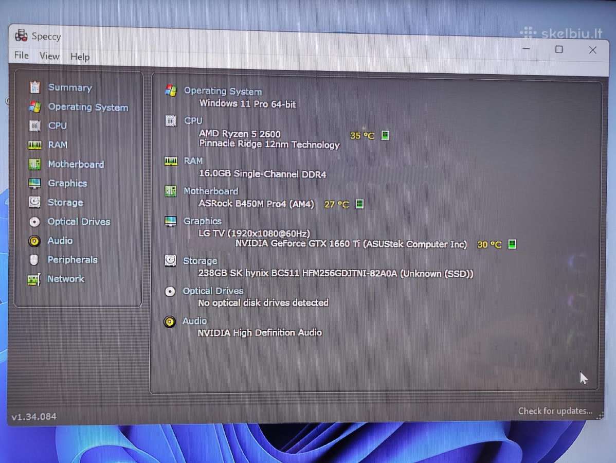 Kompiuteris Ryzen+gtx+RAM+windows 11 Pro - nuotraukos Nr. 10
