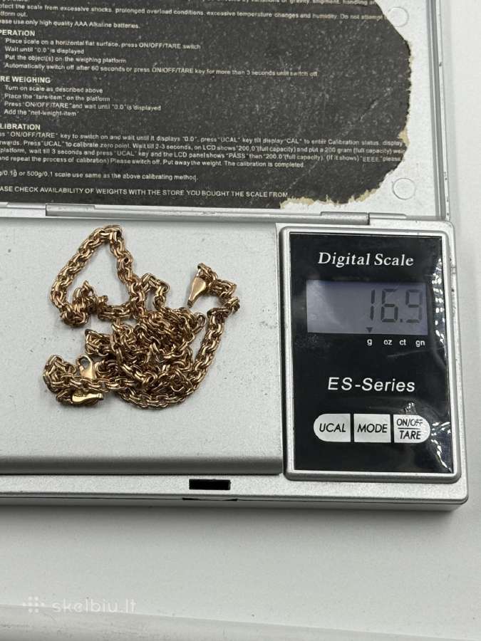 585 prabos auksinė grandinėlė – 16,5 g 53 cm - nuotraukos Nr. 6