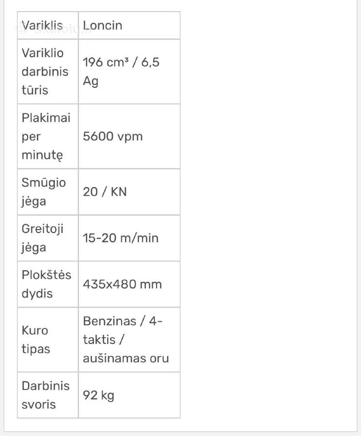 Vibro Plokštė ,Gipso Pakėlėjas - nuotraukos Nr. 3