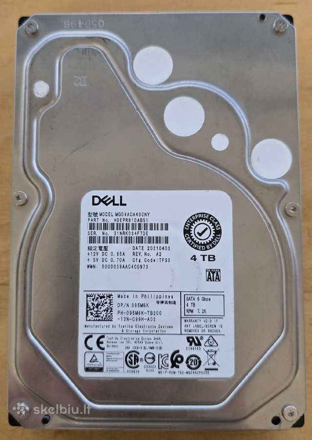 3.5" Sata HDD 4tb 5tb 6tb 8tb 10tb 12tb 14-32tb - nuotraukos Nr. 12