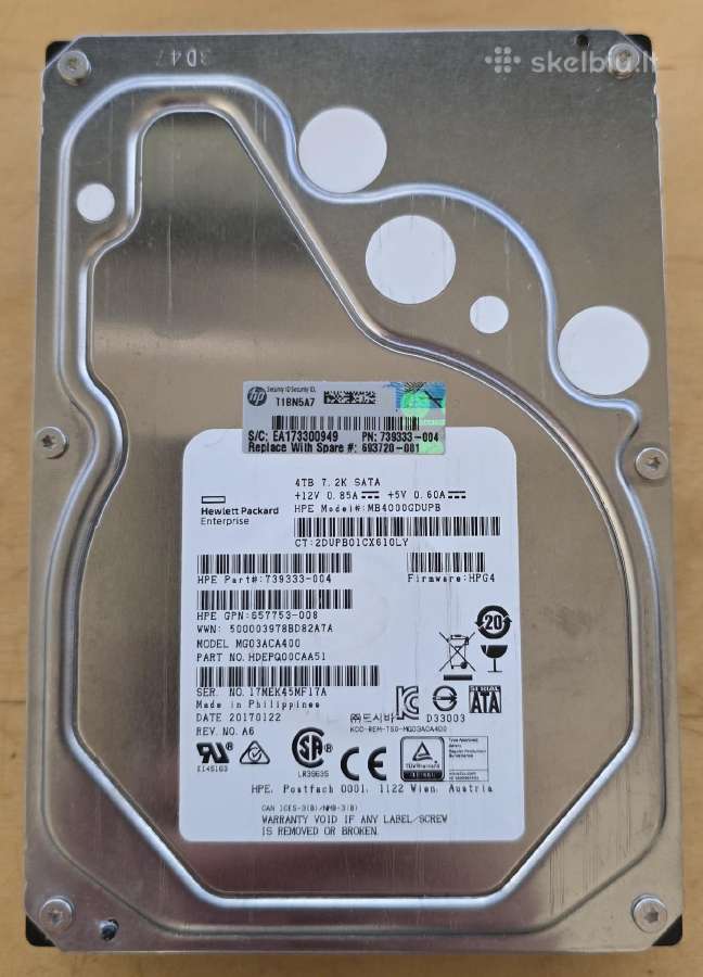 3.5" Sata HDD 4tb 5tb 6tb 8tb 10tb 12tb 14-32tb - nuotraukos Nr. 13