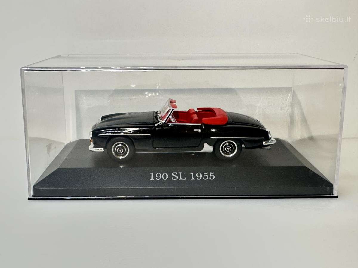 Mercedes-benz 190 SL 1955 juoda 1:43 Atlas - nuotraukos Nr. 2