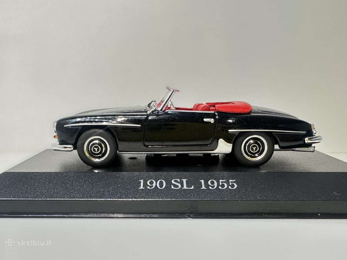 Mercedes-benz 190 SL 1955 juoda 1:43 Atlas - nuotraukos Nr. 3