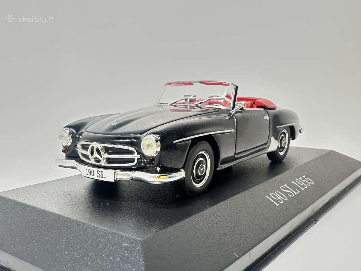 Mercedes-benz 190 SL 1955 juoda 1:43 Atlas - nuotraukos Nr. 4
