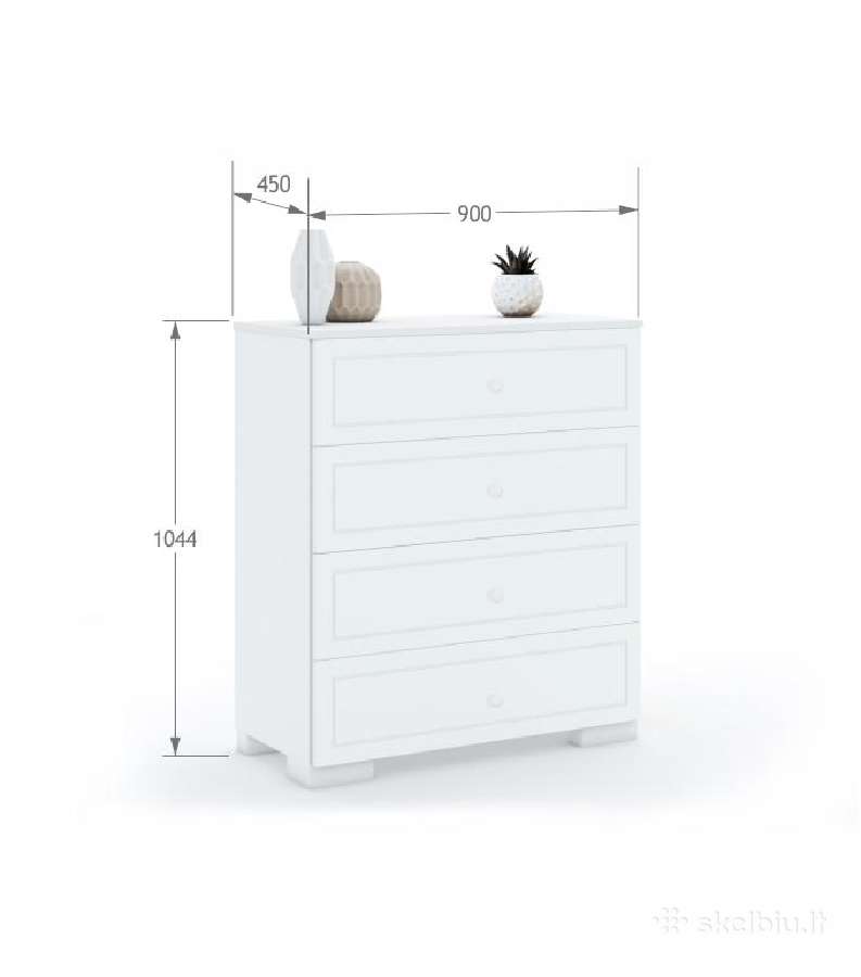 Meblik Frame White komoda – Nauja + veidrodis - nuotraukos Nr. 11