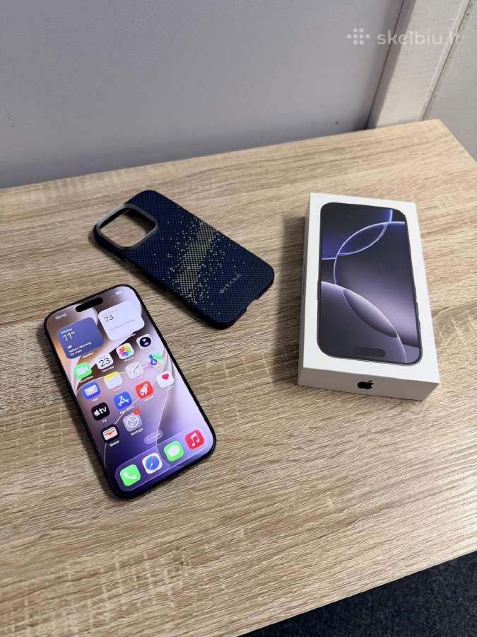 Apple iPhone 16 Pro, Titanium Black + Pitaka - nuotraukos Nr. 11