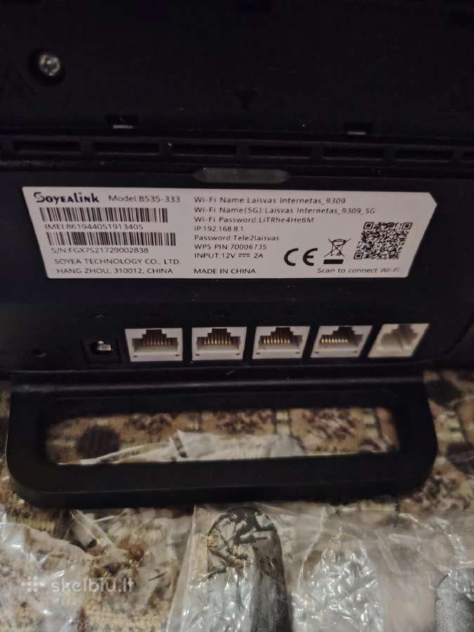 Modemas Soyealink B535-333 +4G+sim. korta - nuotraukos Nr. 3