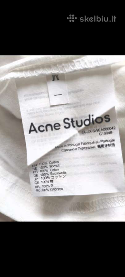 Acne studios ilgomis rankovemis marskineliai - nuotraukos Nr. 4
