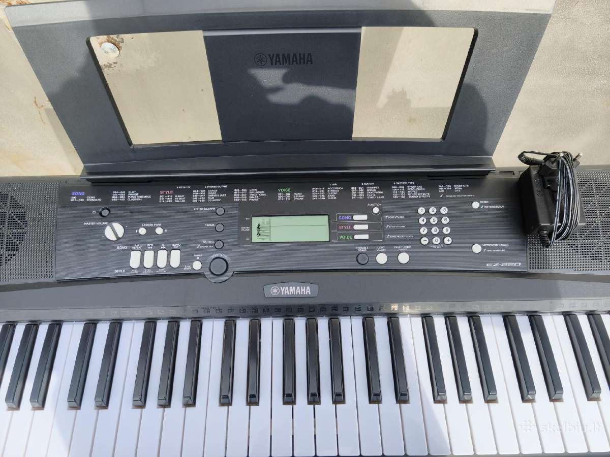 Parduodu Yamaha Ez-220 sintezatorių su stovu - nuotraukos Nr. 2