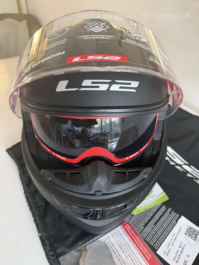 Modulinis šalmas Ls2 Strobe II Ff908 Matt Black S - nuotraukos Nr. 2