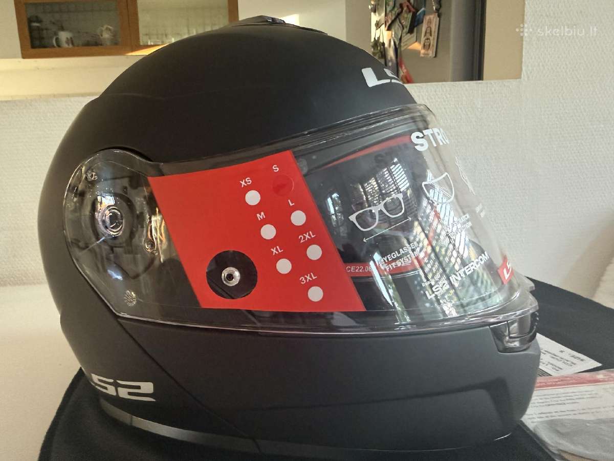 Modulinis šalmas Ls2 Strobe II Ff908 Matt Black S - nuotraukos Nr. 3