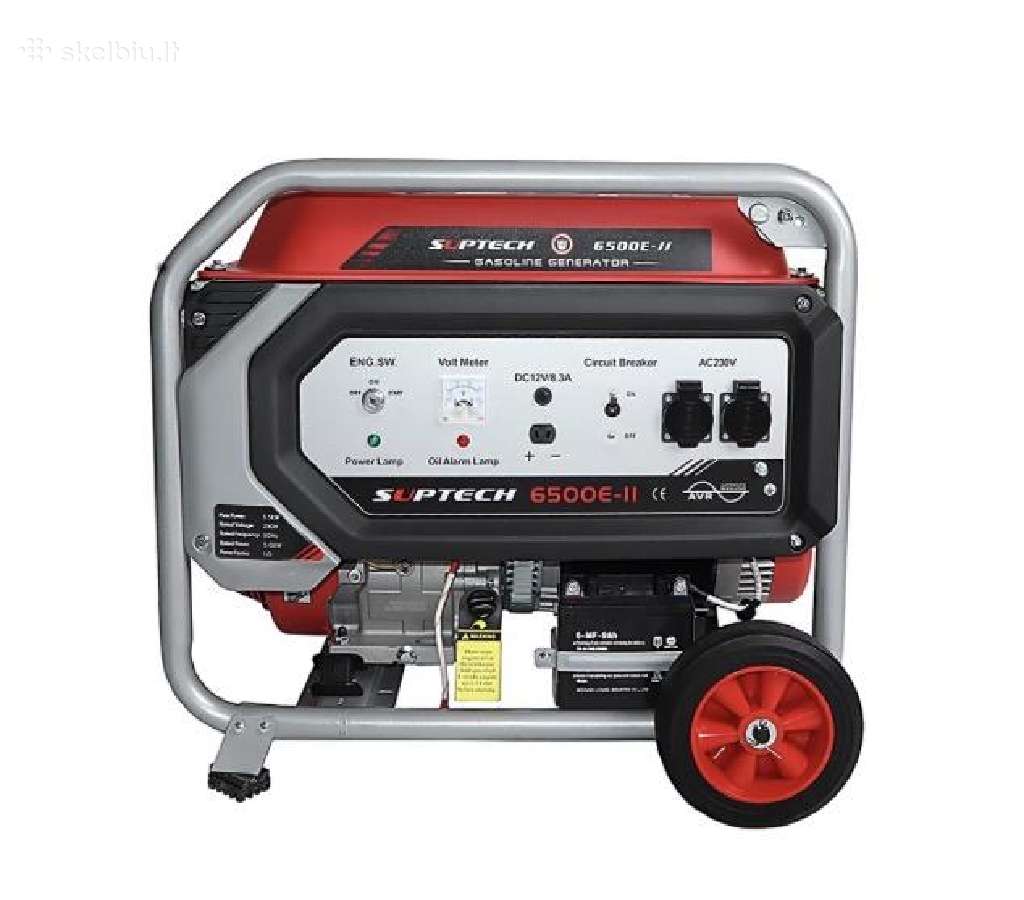 Benzininis generatorius Suptech 6500e-II vienvazis - nuotraukos Nr. 2
