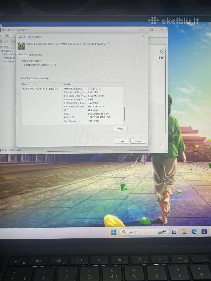Dell Precision 5570 i7 Rtx - nuotraukos Nr. 17