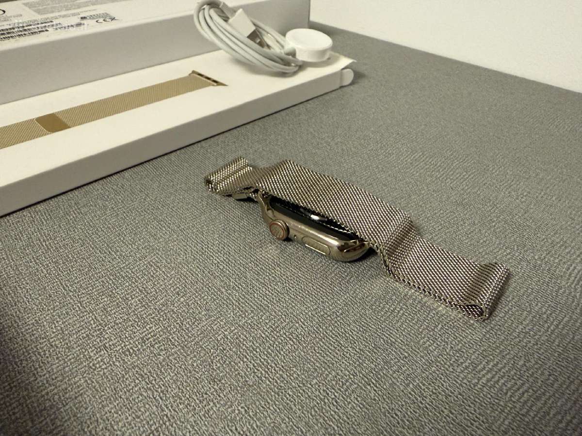 Apple Watch 7 Stainless Gold - nuotraukos Nr. 4