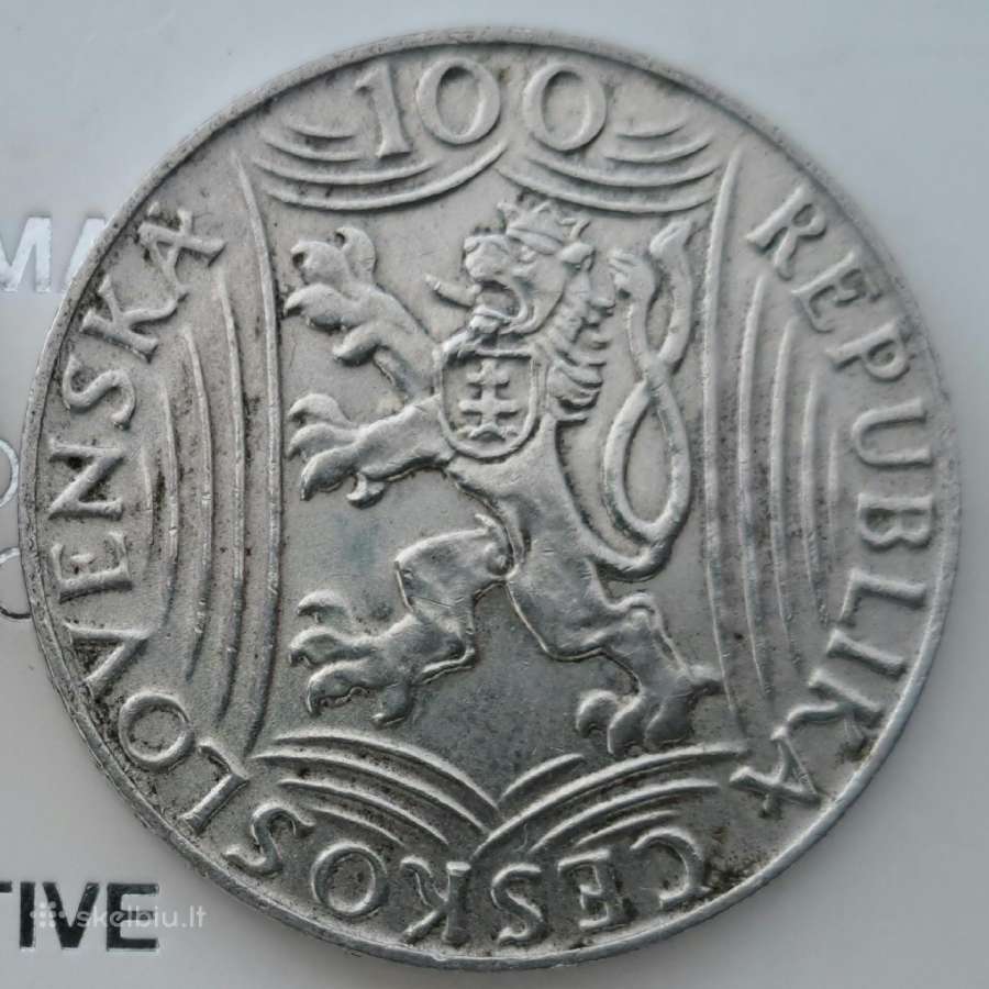 1949 Čekoslovakija 100 kronų - nuotraukos Nr. 2