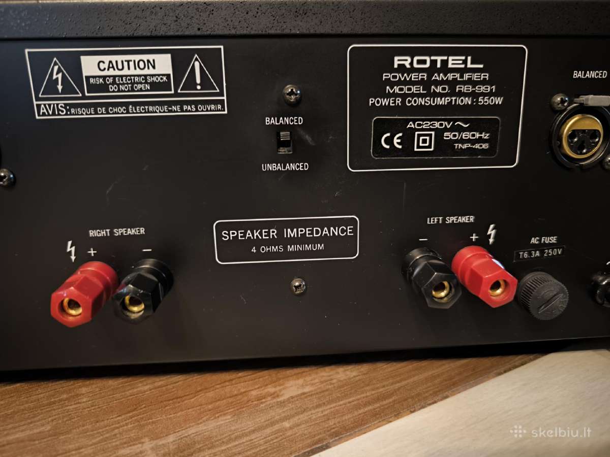 Rotel Rb-991 galios stiprintuvas - nuotraukos Nr. 10