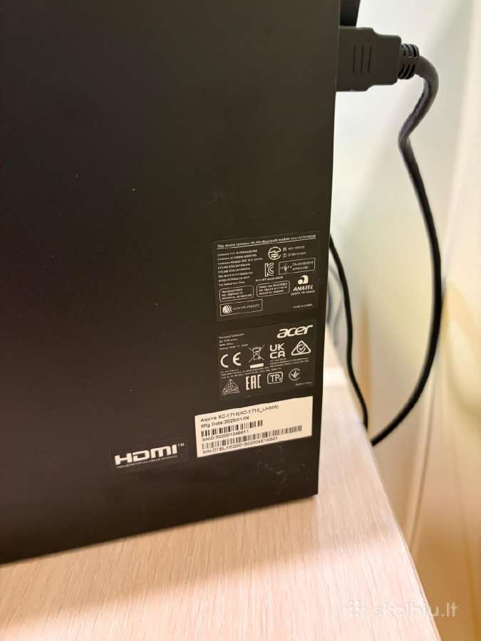 Acer Aspire XC-1710 + Monitor 34" Curved - nuotraukos Nr. 8