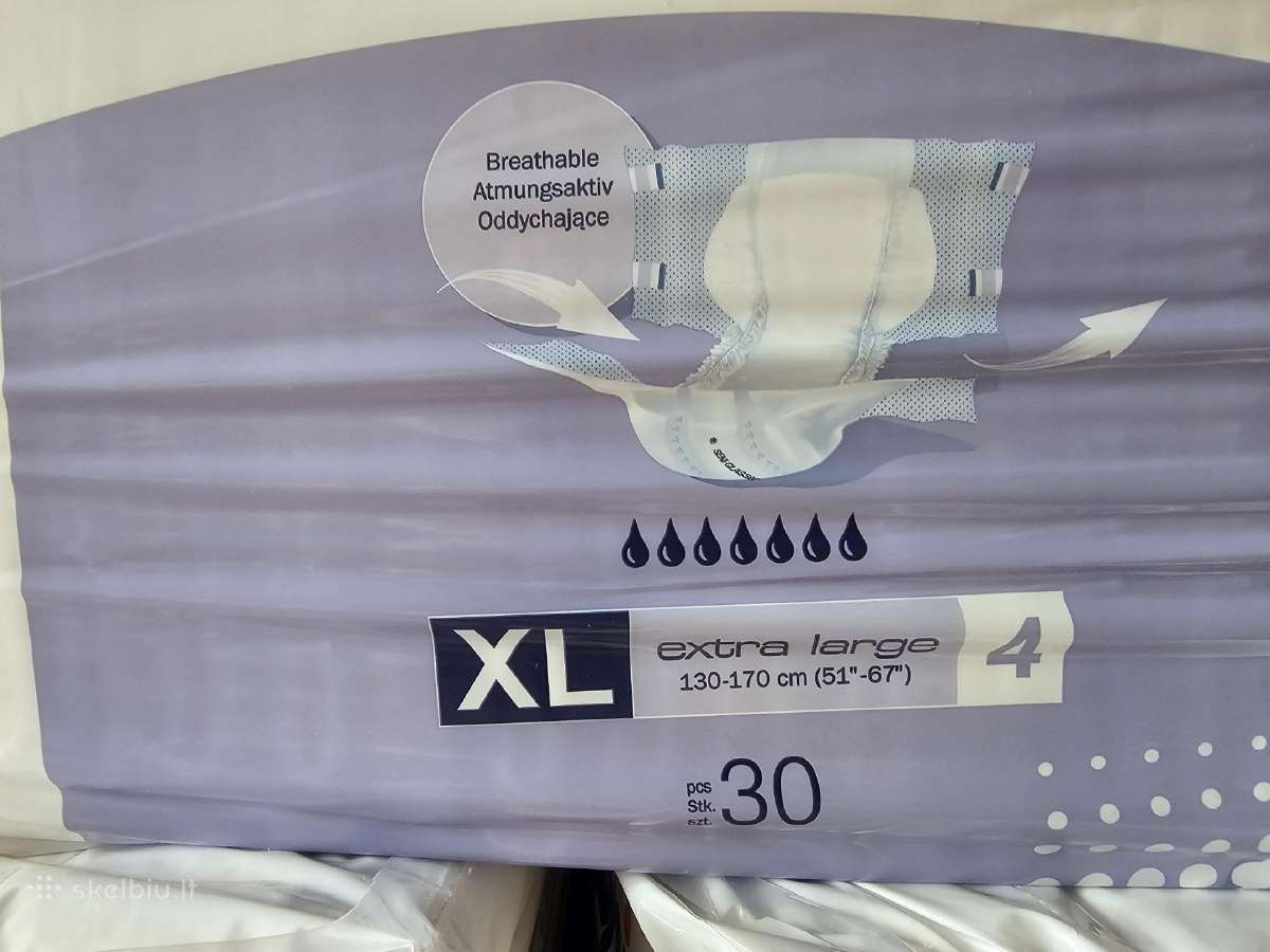Seni sauskelnės Classic Plus, XL, 30 vnt. - nuotraukos Nr. 2