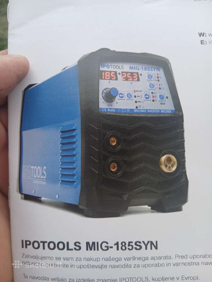 Suvirinimo aparatas ipotools mig-185syn - nuotraukos Nr. 2