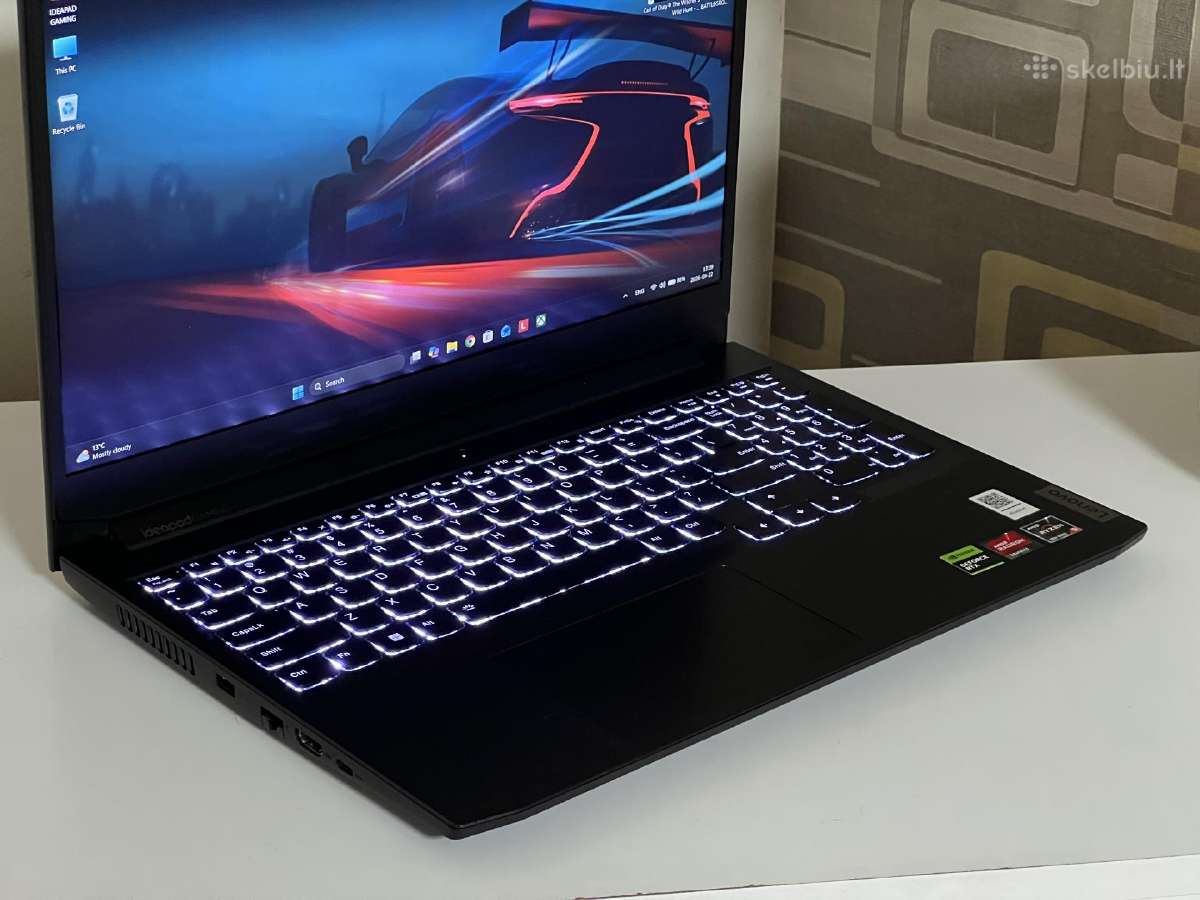Parduodamas Ideapad su Rtx 3050, Ryzen 5, 120hz. - nuotraukos Nr. 3