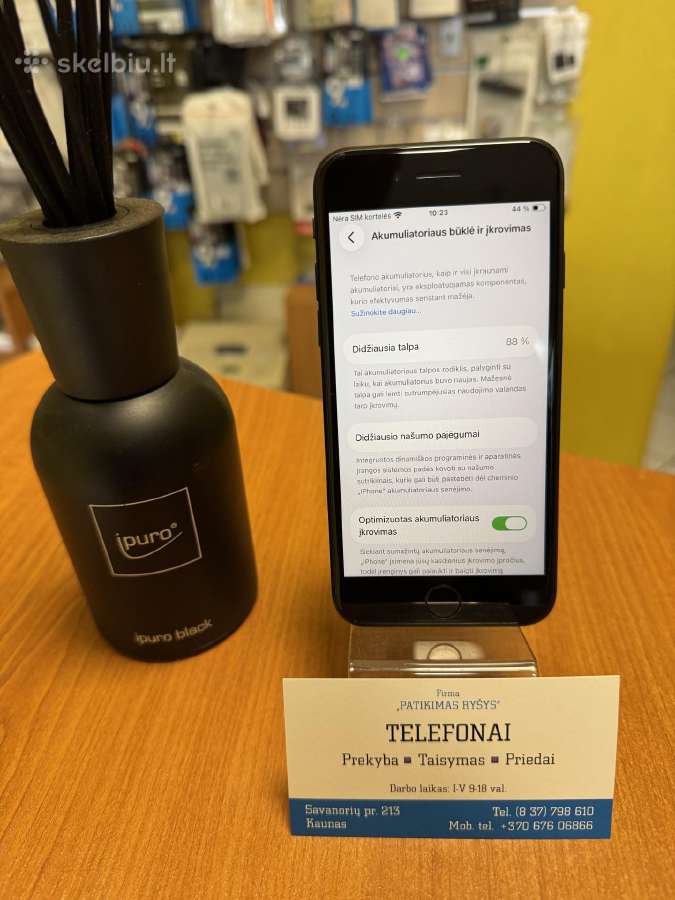 iPhone Se 2020 64gb Black Su Garantija - nuotraukos Nr. 2