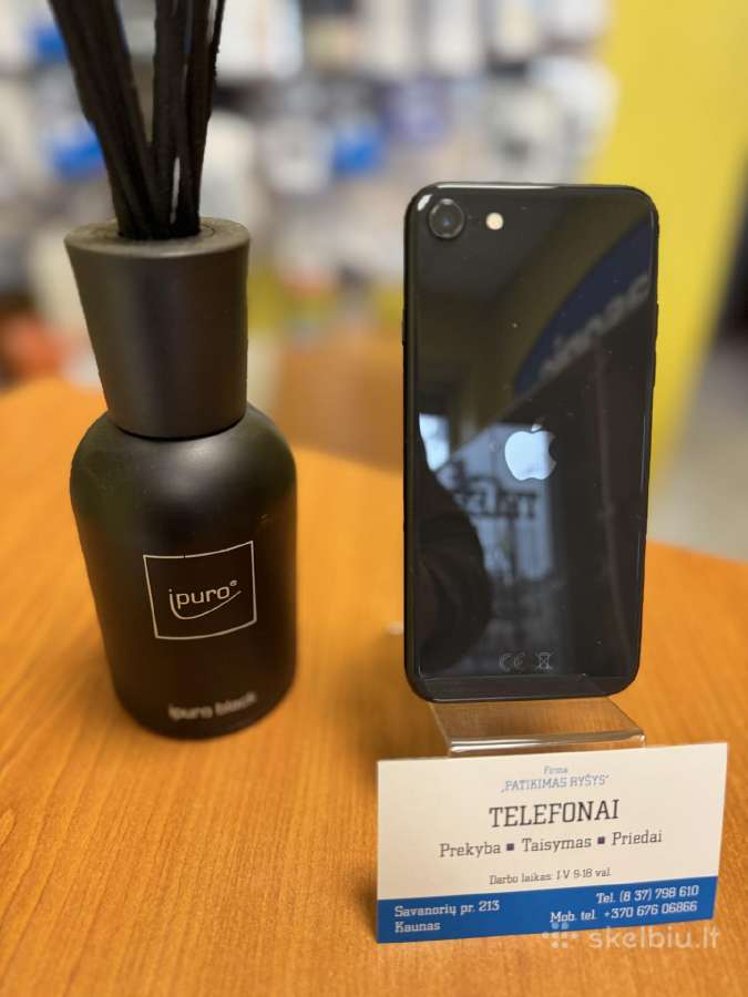 iPhone Se 2020 64gb Black Su Garantija - nuotraukos Nr. 3
