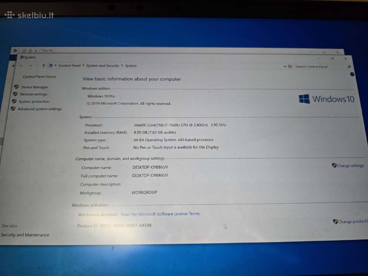 Lenovo T570 - nuotraukos Nr. 3
