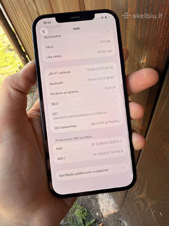 iPhone 12 Pro Max 128 Nauja Baterija - nuotraukos Nr. 6