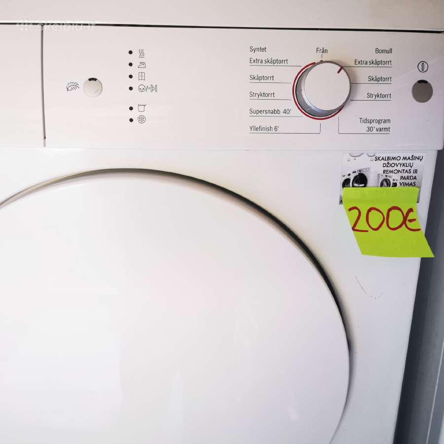 Rūbų džiovyklė Bosch A+ Klasės 6mėn garantija - nuotraukos Nr. 2