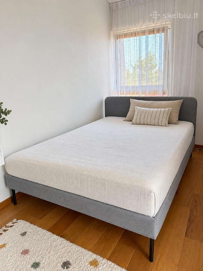 Ikea Slattum dvigulė lova 140200 cm su čiužiniu - nuotraukos Nr. 2