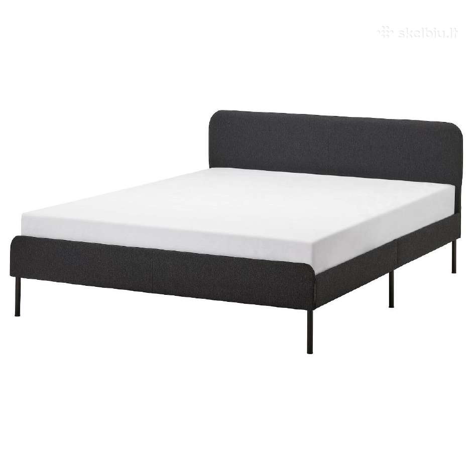 Ikea Slattum dvigulė lova 140200 cm su čiužiniu - nuotraukos Nr. 3