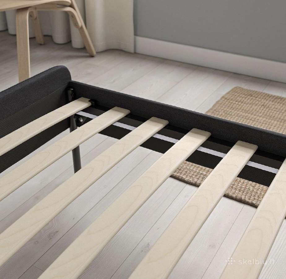 Ikea Slattum dvigulė lova 140200 cm su čiužiniu - nuotraukos Nr. 4