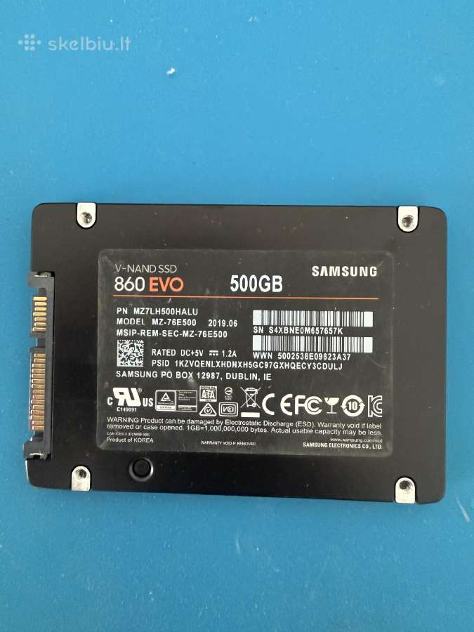 Naudoti Sata SSD diskai 480 GB–1 TB, įvairūs model - nuotraukos Nr. 4
