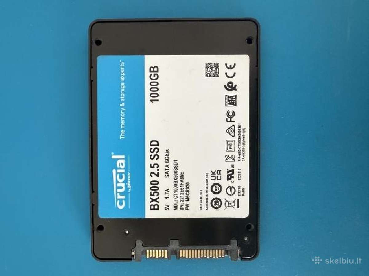 Naudoti Sata SSD diskai 480 GB–1 TB, įvairūs model - nuotraukos Nr. 8