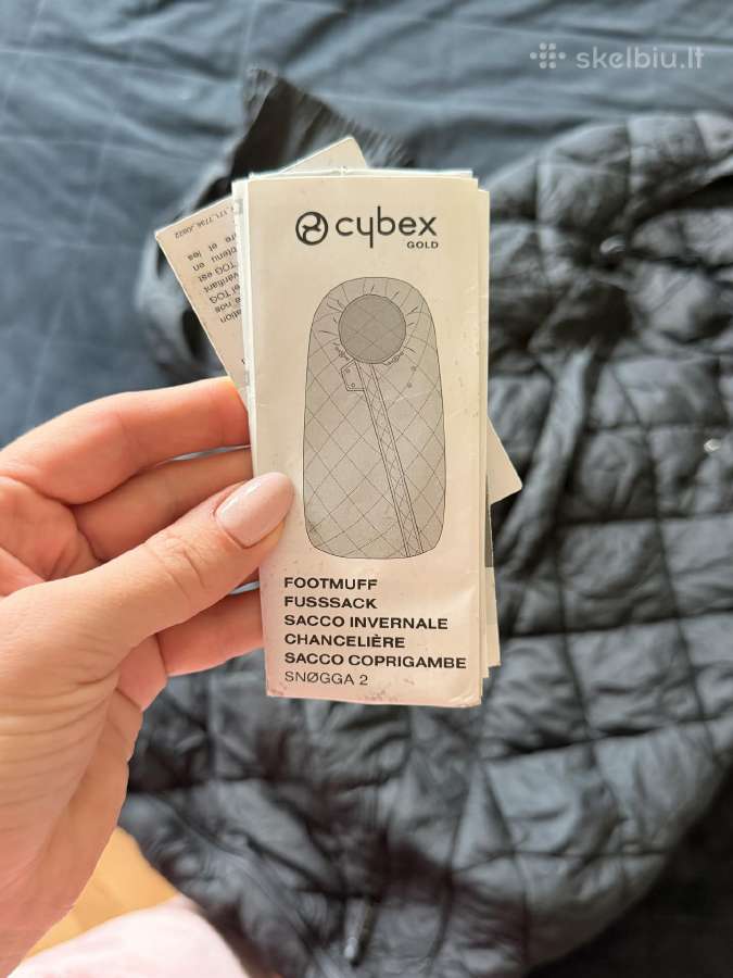 Cybex Snogga2 vežimėlio vokelis, juodas, 90 50 - nuotraukos Nr. 4